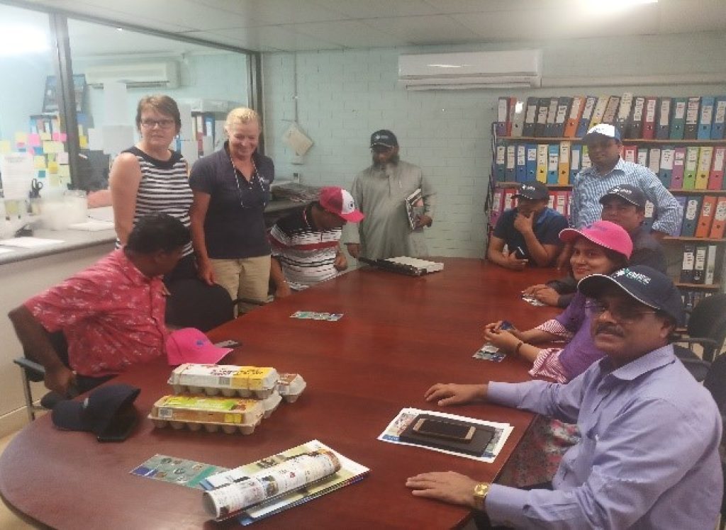 The team Visit livestock firm to Australia , Ministry of Fisheries and Livestock.